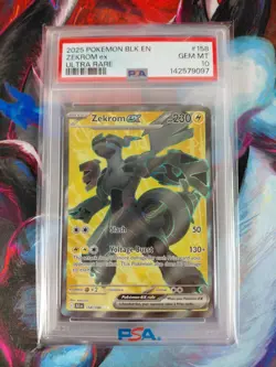 PSA 10 Zekrom ex 158/086 Sv: Black Bolt Holo EN Pokemon TCG Ultra Rare - Image 1