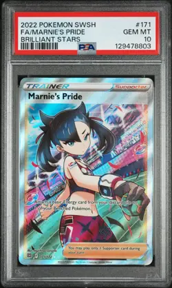 2022 Pokemon Marnie's Pride (Full Art) 171/172 Swsh09: Brilliant Stars Holo - Image 1