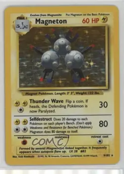 Magneton Holo Pokemon Base Set #9 1999 - Image 1
