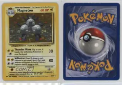 Magneton Holo Pokemon Base Set #9 1999 - Image 3