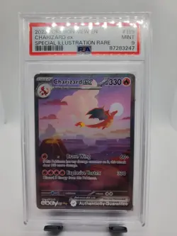 2023 POKEMON MEW EN-151 SPECIAL ILLUSTRATION RARE #199 CHARIZARD EX PSA 9 - Image 1