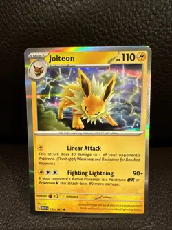 Jolteon 135/165 - Pokemon TCG Scarlet & Violet 151 - NM - HOLO RARE - Image 1