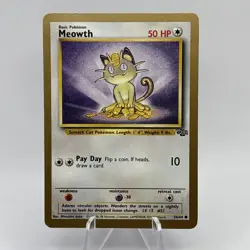 Meowth Gold Border Fruit Roll Up Promo 56/64 Pokemon TCG RARE VLP/NM - Image 1