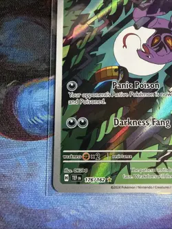 Arbok 176/162 Pokemon TCG Sv05: Temporal Forces Illustration Rare NM - Image 4