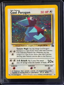 Pokemon TCG Cool Porygon Black Star Promo Holo Foil Near Mint NM - Image 4