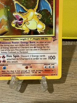 Pokemon TCG Charizard Holo Base Set 2 Moderately Played - Image 5