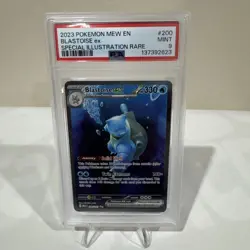 Blastoise Ex Special Illustration #200 2023 Pokemon Mew 151 PSA MINT 9 - Image 1