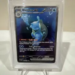 Blastoise Ex Special Illustration #200 2023 Pokemon Mew 151 PSA MINT 9 - Image 2