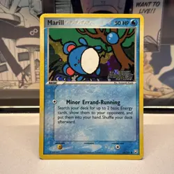 Pokemon TCG Marill 68/109 Team Rocket Returns Reverse Holo Stamped Vintage 2004 - Image 1