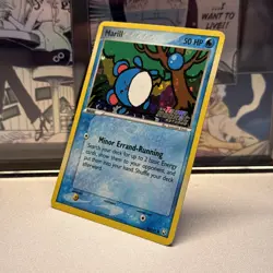 Pokemon TCG Marill 68/109 Team Rocket Returns Reverse Holo Stamped Vintage 2004 - Image 3