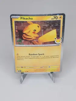 Pikachu 051/162 Cosmos Holo Pokemon Day 2026 Stamped Near Mint - Image 1