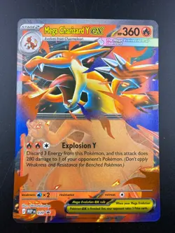 Pokemon TCG Mega Charizard Y ex 030 Mega Evolution Black Star Promo NM - Image 1