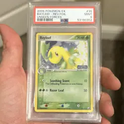 Pokemon TCG Bayleef 35/115 EX Unseen Forces Reverse Holo Stage 1 Uncommon PSA 9 - Image 1