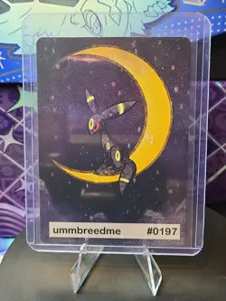 Umbreon (ummbreedme) #197 - Set Hit Holo - Gen 2 Pookiemoot Fan Art - Pokemon NM - Image 1