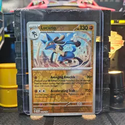 Lucario Scarlet & Violet Reverse Holo Pokemon TCG 114/198 SV01 Uncommon - Image 1