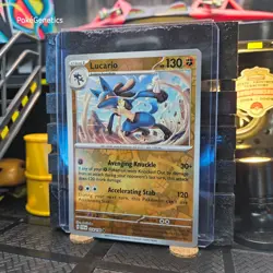 Lucario Scarlet & Violet Reverse Holo Pokemon TCG 114/198 SV01 Uncommon - Image 2