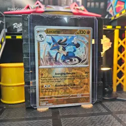 Lucario Scarlet & Violet Reverse Holo Pokemon TCG 114/198 SV01 Uncommon - Image 3