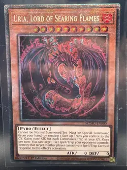 Yu-Gi-Oh!-Maze of Muertos-Uria, Lord of Searing Flames MZMU-EN000 Starlight Rare - Image 1