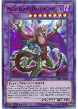 Yugioh - Predaplant Dragostapelia (Ultra Rare) (1st Edition) - DUPO-EN069 P - Image 1