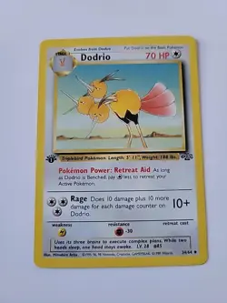 Pokemon TCG Dodrio Jungle 1st Edition Uncommon Card 34/64, Regular - Image 1