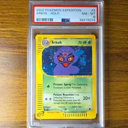 Pokemon TCG Arbok Expedition Base Set Holo Rare Card 003/165 2002 PSA 8 - Image 1