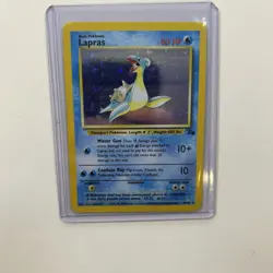 Lapras 10/62 Fossil Set Unlimited Holo Rare Pokemon Card Vintage WOTC 1999 TCG - Image 1