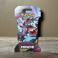 Pokemon TCG Sun & Moon Unified Minds Booster Pack 10 Cards Sealed Espeon Deoxys - Image 1