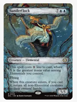 Sunderflock (Showcase) Lorwyn Eclipsed Foil - Image 1