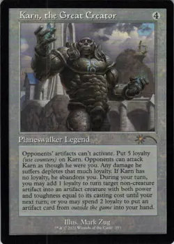 MTG Karn, the Great Creator (253) | NM | Secret Lair Teferi's Time Trouble {SLD} - Image 1