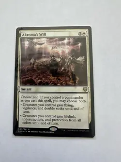 Akroma’s Will CMR 003/361 Commander Legends Rare NM Magic MTG - Image 1