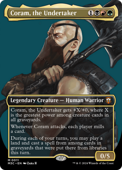 Coram, the Undertaker (Borderless) Modern Horizons 3 Commander - Near Mint - Image 1