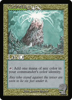 Command Tower (1666) (Rainbow Foil) Secret Lair Drop Series - Near Mint Foil - Image 1