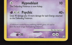Pokemon TCG Mewtwo 11/146 Legends Awakened Holo Rare 2008 MP - Image 4