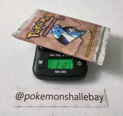 21.27g - HEAVY Pokemon TCG Fossil Set Booster Pack *NEW/SEALED* - Lapras Art - Image 1