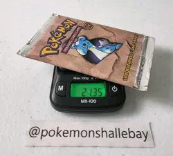 21.35g - HEAVY Pokemon TCG Fossil Set Booster Pack *NEW/SEALED* - Lapras Art - Image 1