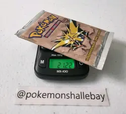 21.22g - HEAVY Pokemon TCG Fossil Set Booster Pack *NEW/SEALED* - Zapdos Art - Image 1