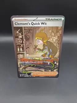 Pokemon TCG Clemonts Quick Wit Ultra Rare Surging Sparks 243/191 - Image 1