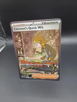 Pokemon TCG Clemonts Quick Wit Ultra Rare Surging Sparks 243/191 - Image 3