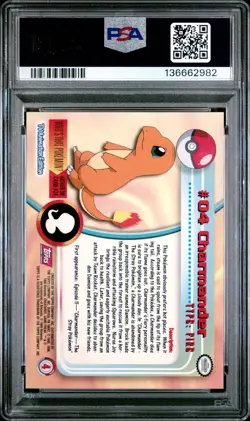 1999 Topps Pokemon TV Series 1 Charizard Evolution Sequential PSA 10 (Red Logo) - Image 3
