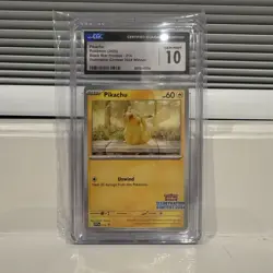 Pikachu Pokemon CGC Gem Mint 10 - 214 Illustration contest 2024 winner - Image 2