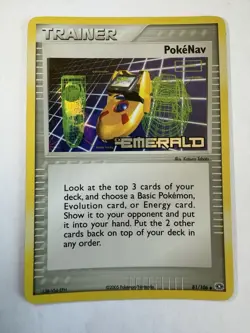 Pokemon TCG PokeNav EX Emerald Reverse Holo Uncommon 81/106 2005 - Image 1