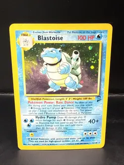 Pokemon Blastoise 2/130 Base Set 2 Holo - Image 2