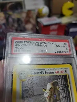 2000 Pokemon Gym Challenge Holo #8 GIOVANNI'S PERSIAN PSA 8 (See Description) - Image 3