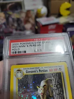 2000 Pokemon Gym Challenge Holo #8 GIOVANNI'S PERSIAN PSA 8 (See Description) - Image 4