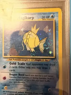 2001 Pokemon Neo Revelation #66 Shining Magikarp Holo Double SwirlU!!- PSA 7 - Image 5
