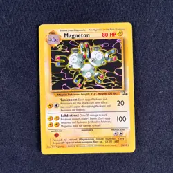 Magneton 26/62 Pokemon TCG Fossil Unlimited Non Holographic Rare MP - Image 1