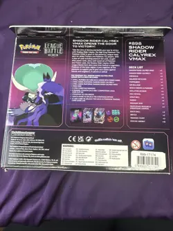 Pokemon TCG: Shadow Rider Calyrex VMAX League Battle Deck Game - Image 3