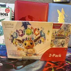 Pokemon TCG Costco Prismatic Evolutions Elite Trainer Box Booster Bundle - Image 1