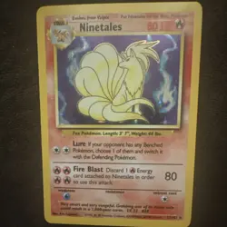 Pokemon TCG Ninetales Base Set 12/102 Holo Rare 1999 80 HP Stage 1 - Image 1