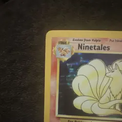 Pokemon TCG Ninetales Base Set 12/102 Holo Rare 1999 80 HP Stage 1 - Image 3